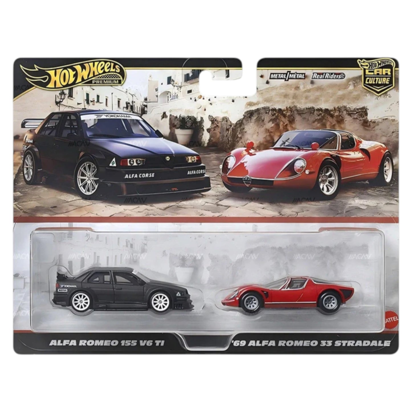 Hot Wheels 2025 - 2-Pack - Alfa Romeo 155 V6 Ti & Alfa Romeo 33 Stradale - JBK95