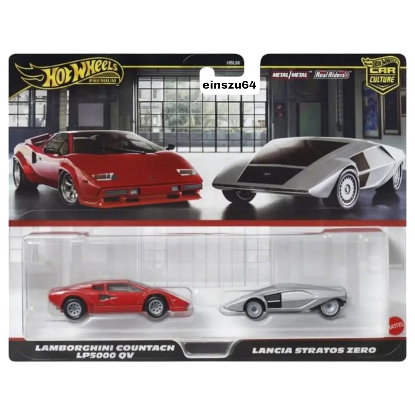 Hot Wheels 2025 - 2-Pack - Lancia Stratos Zero & Lamborghini Countach LP5000 QV - JBL02