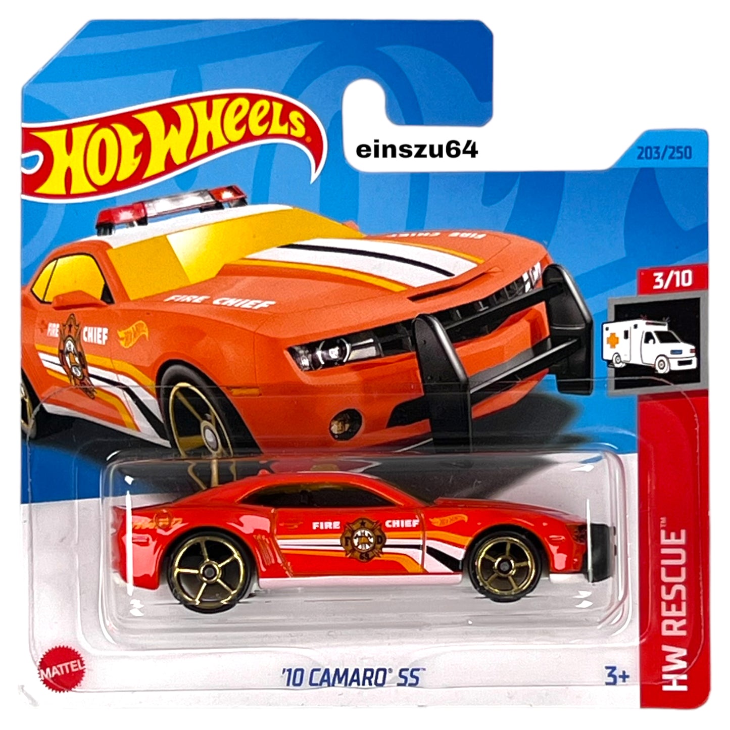 Hot Wheels 2023 - ´10 Camaro SS - Rescue 3/10 - HKJ19 - 203/250 - 1:64