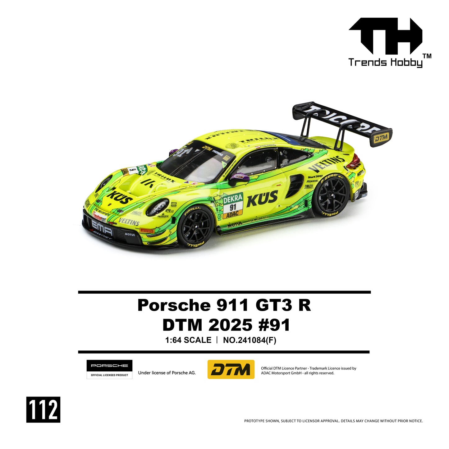 Trends Hobby - Pre-Order - Porsche 911 GT3 R - DTM 2025 #91 - 241084(F)