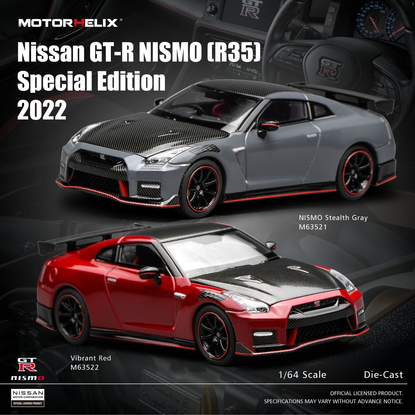 Motorhelix - Nissan GT-R NISMO (R35) Special Edition 2022, Stealth Grey - M63521