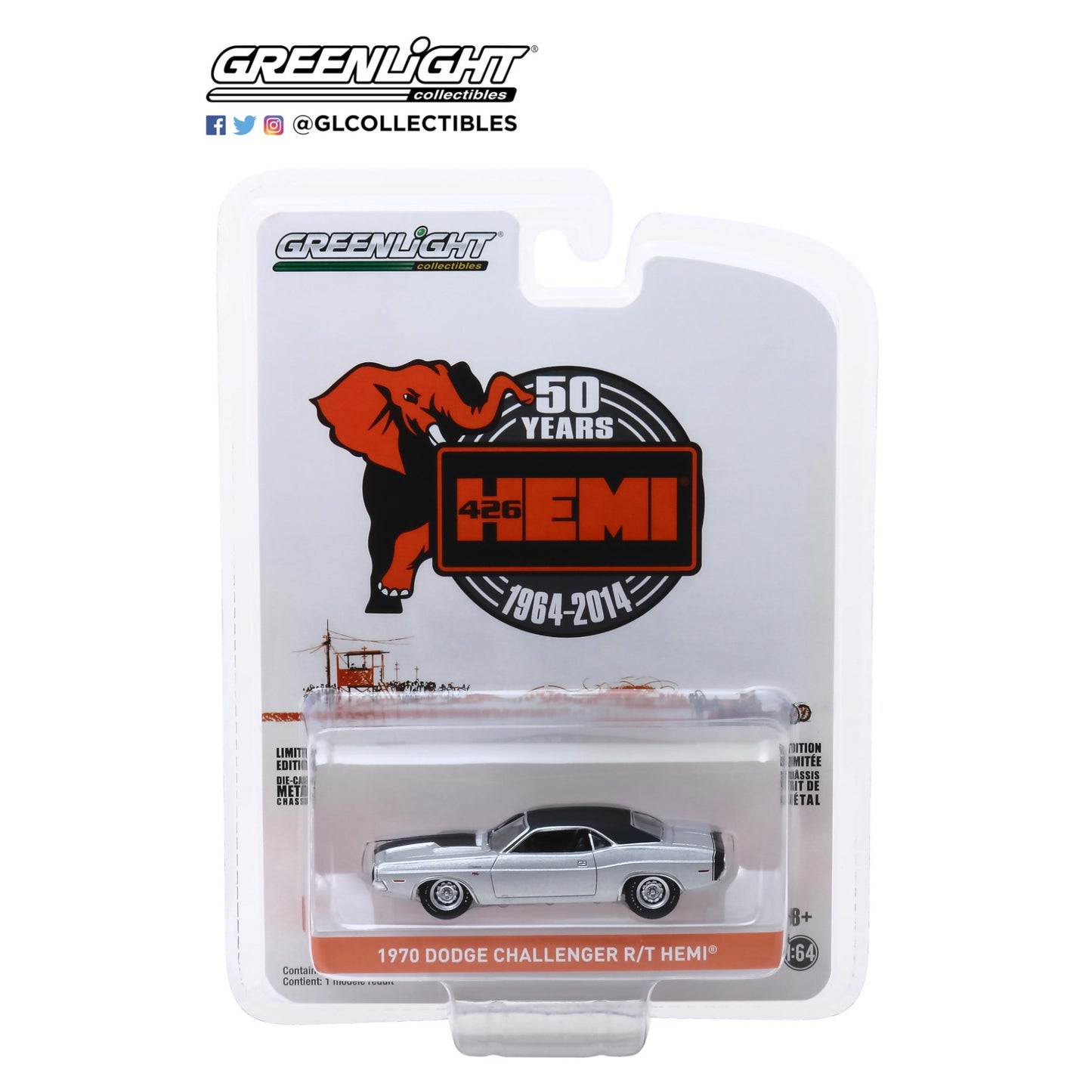 Greenlight - 1970 Dodge Challenger R/T Hemi - 28000-B - 50 Years Anniversary