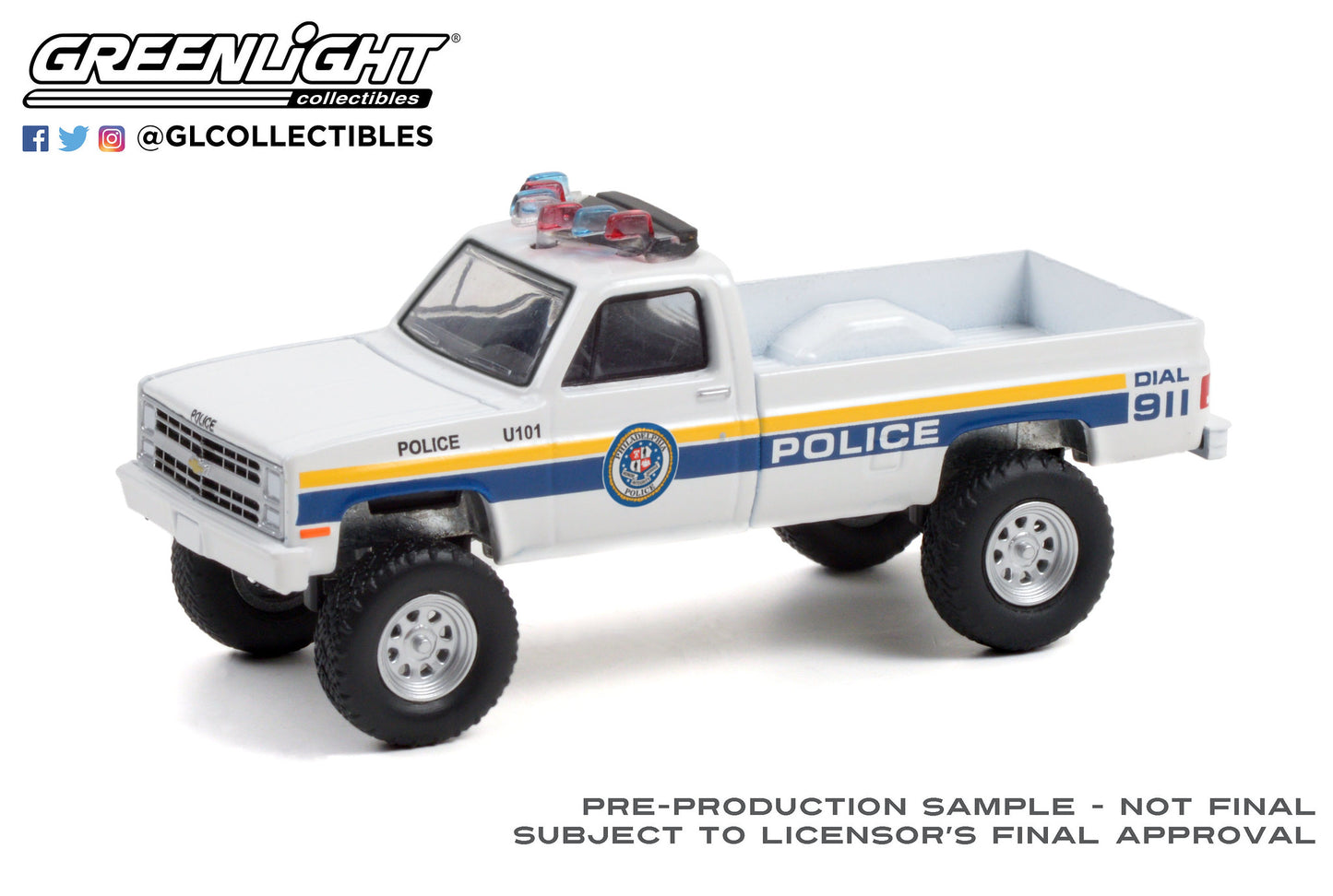 Greenlight - 1986 Chevrolet M1008 - Philadelphia Police - 30241 - Hobby Exclusive