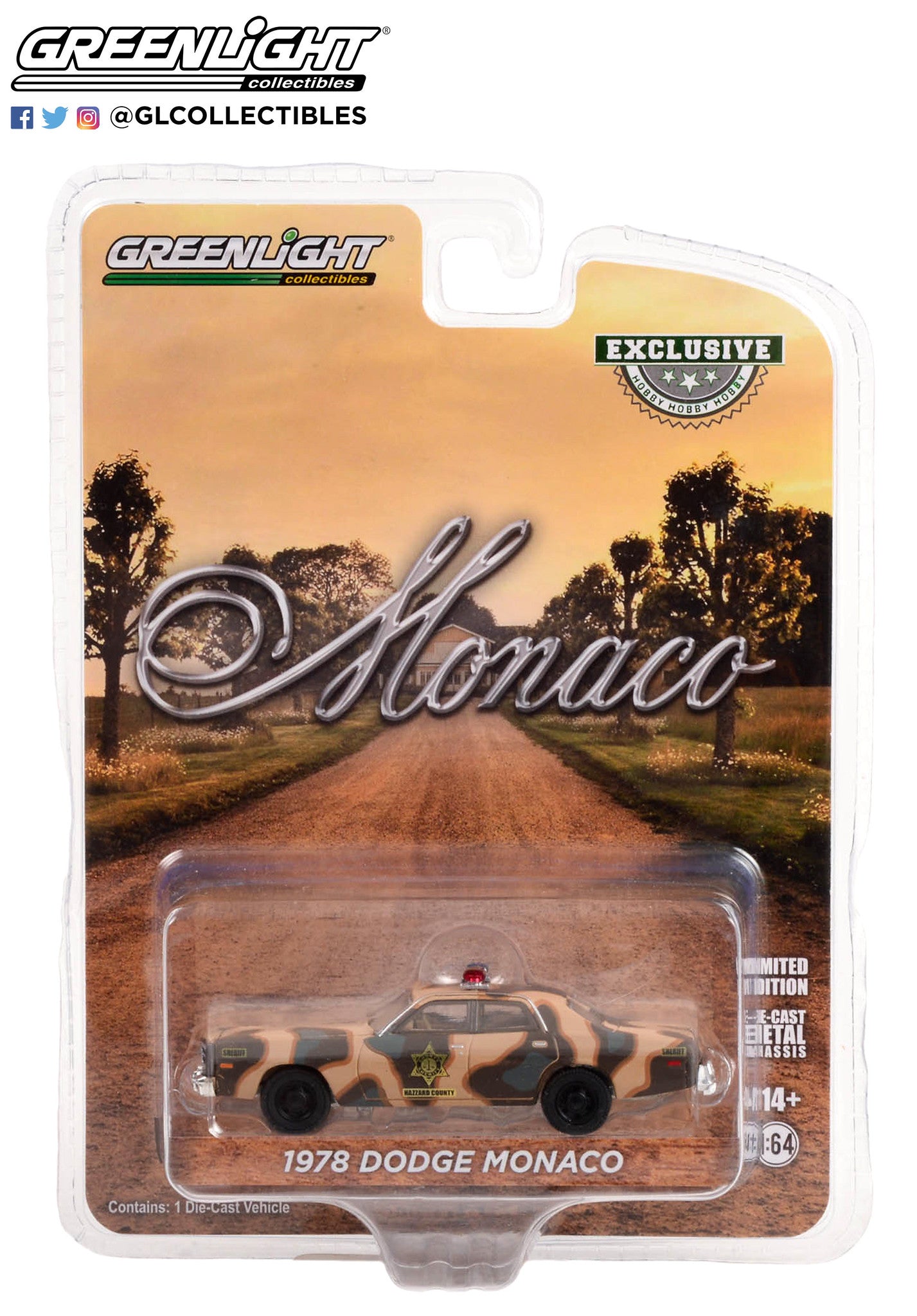 Greenlight - 1978 Dodge Monaco *Hazzard County* - 30326 - Hobby Exclusive