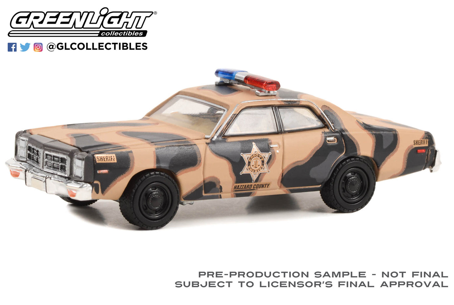 Greenlight - 1978 Dodge Monaco *Hazzard County* - 30326 - Hobby Exclusive