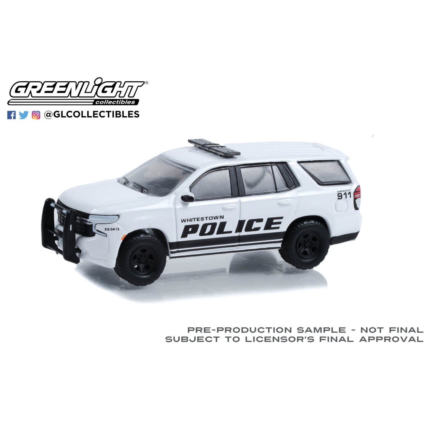 Greenlight - 2021 Chevrolet Tahoe Whitestone Police - 30360 - Hobby Exclusive