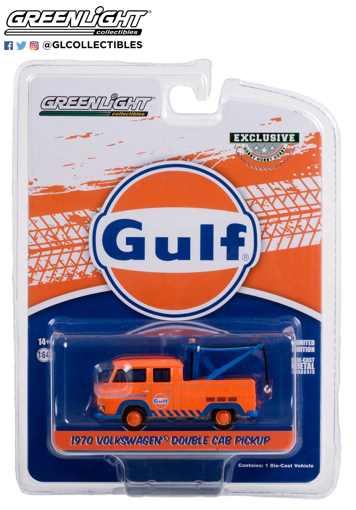 Greenlight - 1970 Volkswagen Double Cab Pickup *Gulf Oil * - Hobby Exclusive - 30412