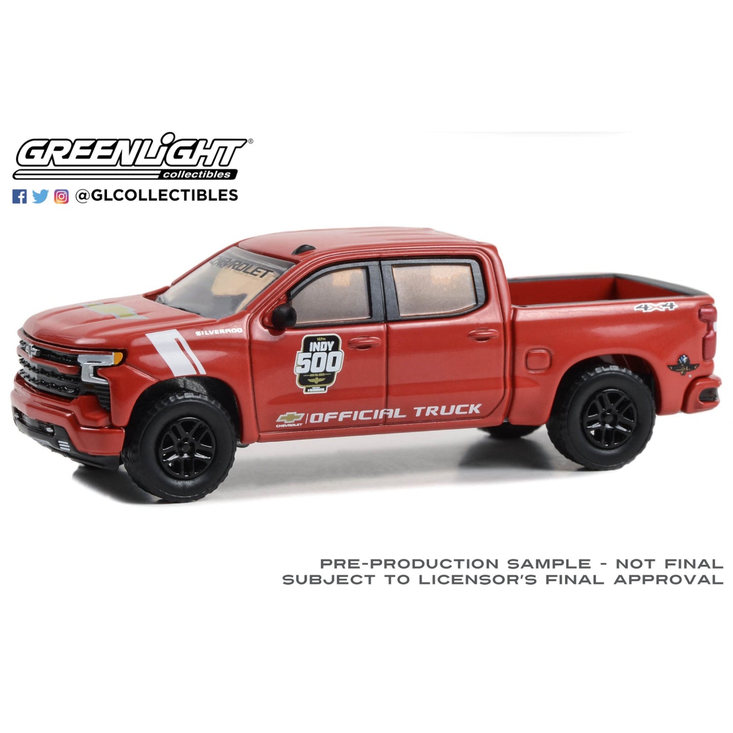 Greenlight - 2023 Chevrolet Silverado 1500 - Indy 500 - 30457 - Hobby Exclusive