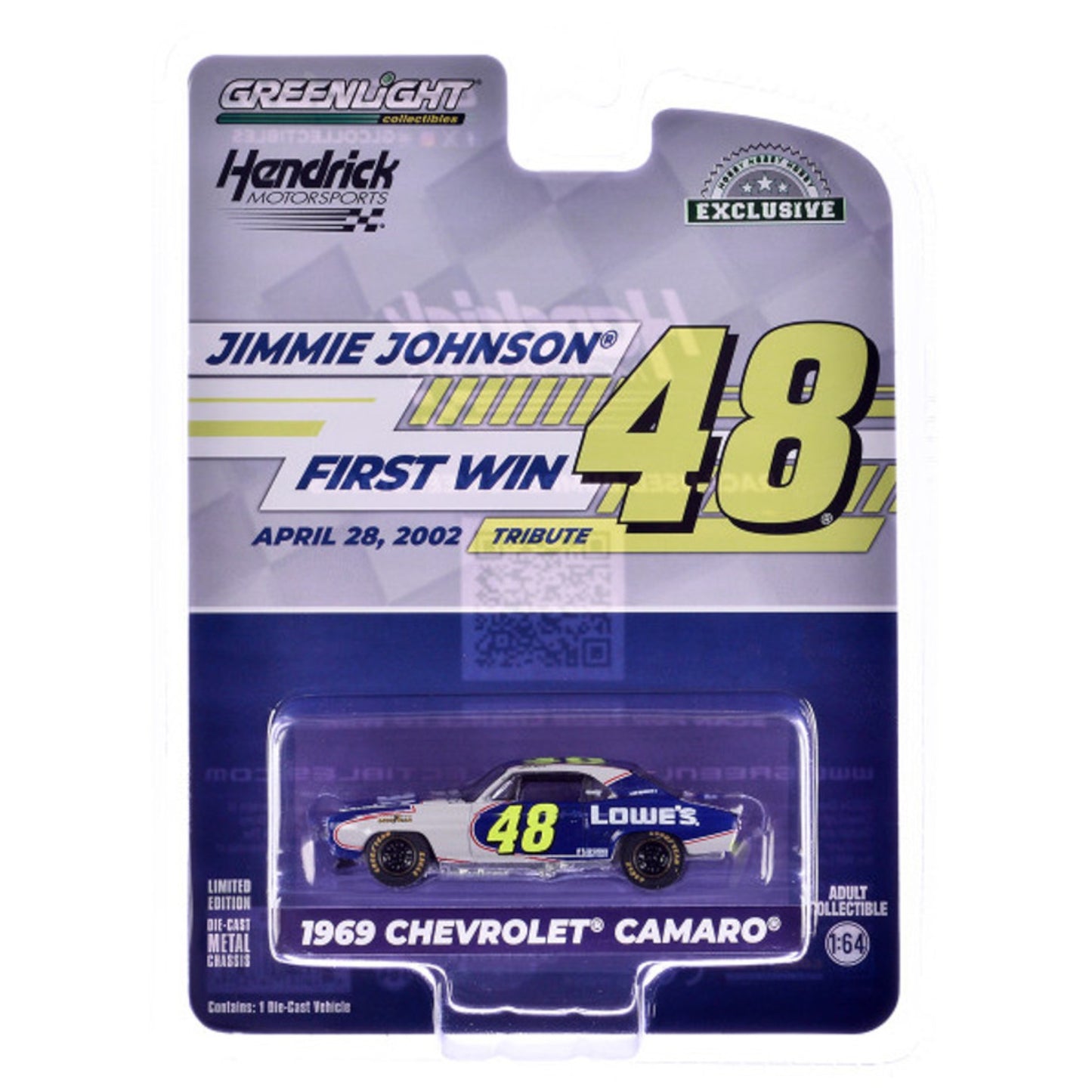 Greenlight - 1969 Chevrolet Camaro Jimmie Johnson/Hendrick - 30493 - Hobby Exclusive