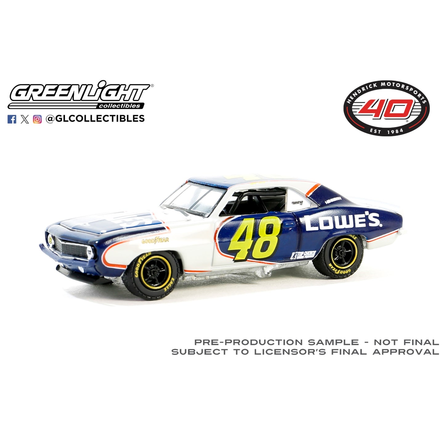 Greenlight - 1969 Chevrolet Camaro Jimmie Johnson/Hendrick - 30493 - Hobby Exclusive