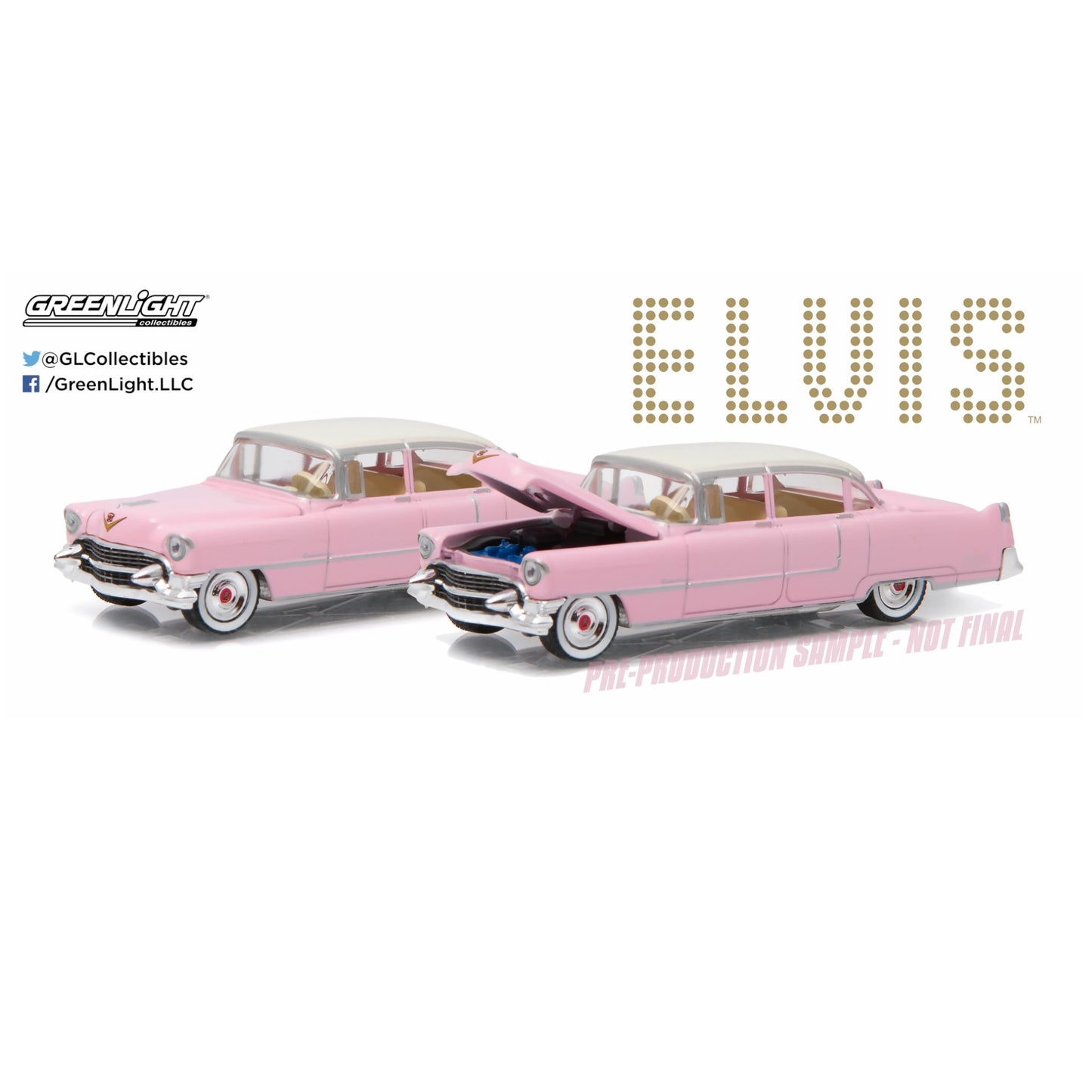 Greenlight - 1955 Cadillac Fleetwood Serie 60 - Elvis Presley - 44740-C - 1:64