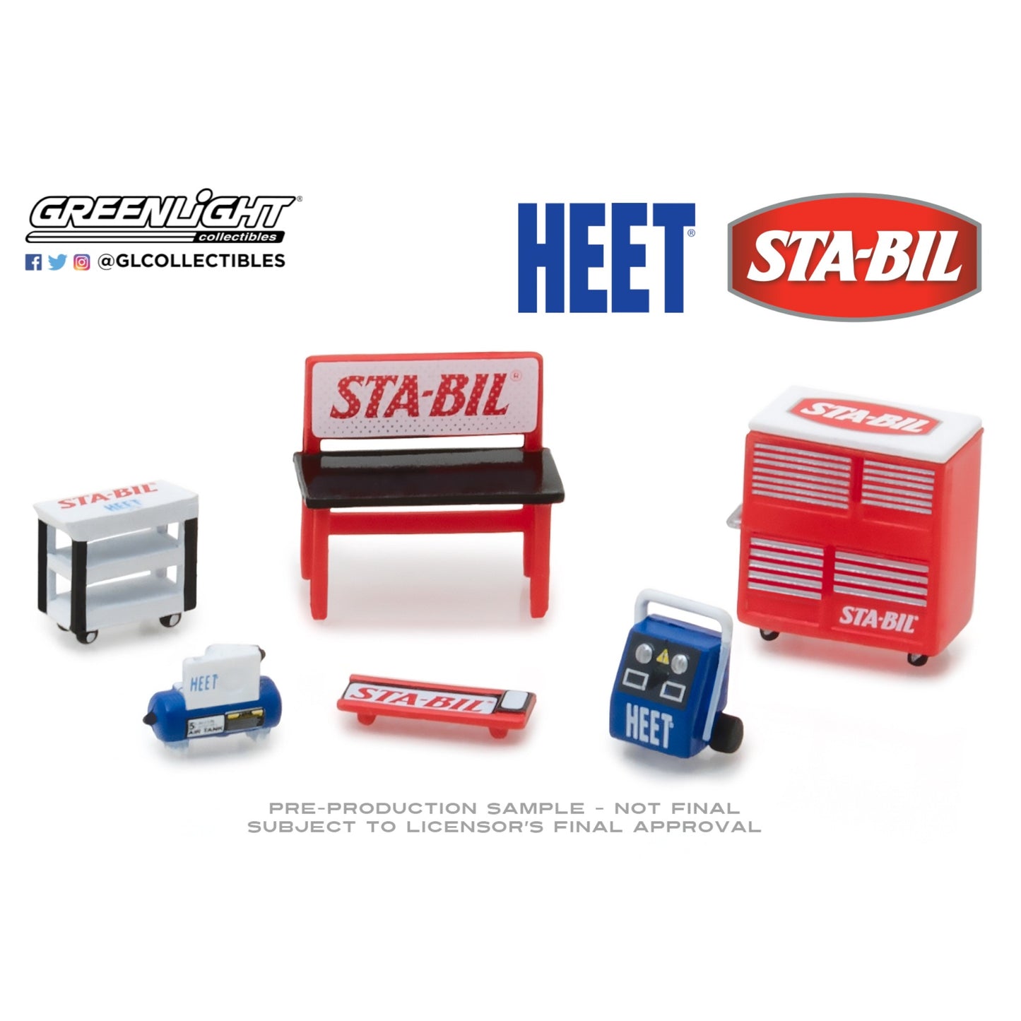 Greenlight - Shop Tools - HEET STA-BIL - 13165 - 1:64 - Werkstatt Set