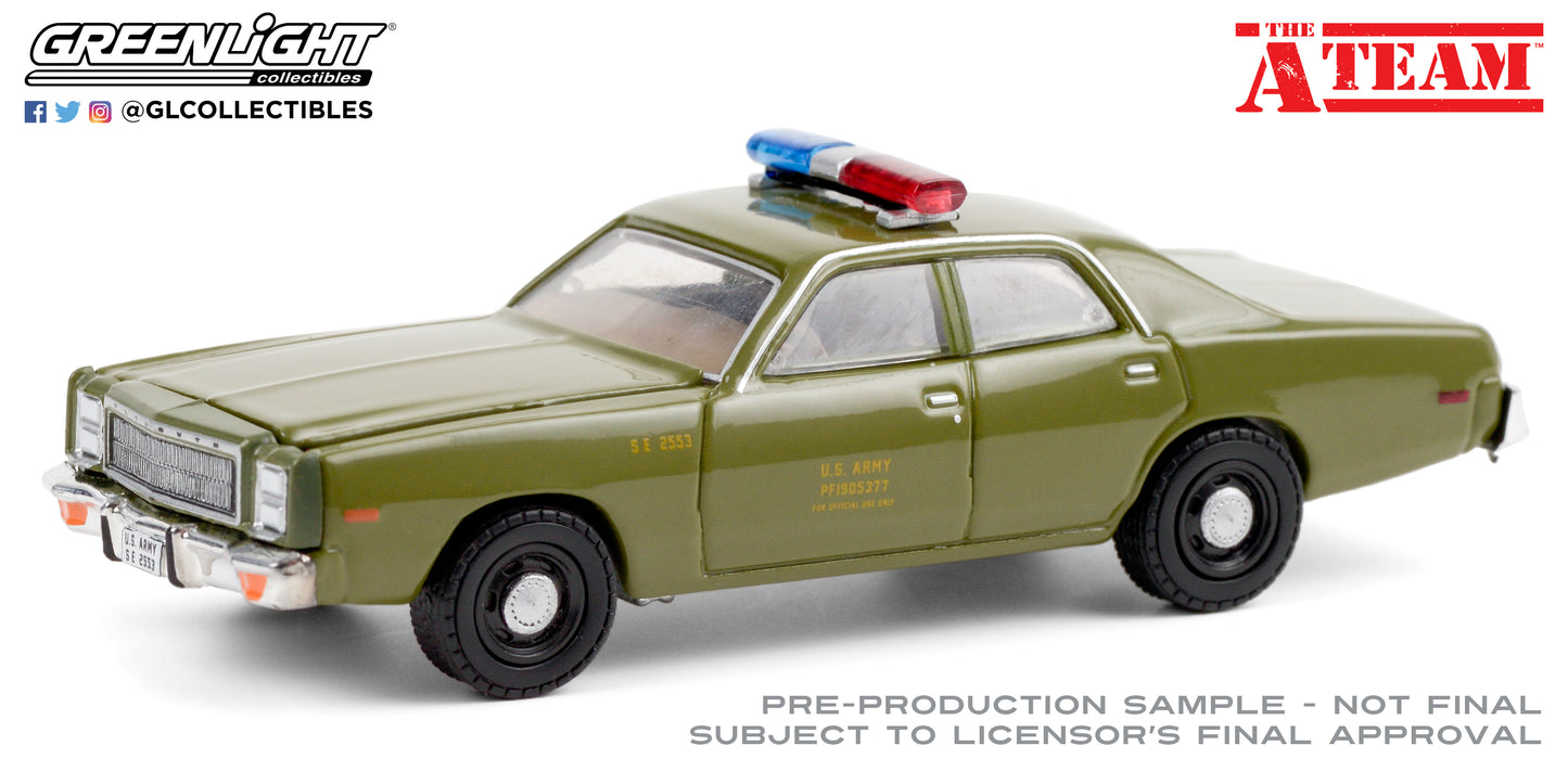 Greenlight - 1981 Plymouth Fury - The A-Team - 44865-A - 1:64 - Hollywood - OVP