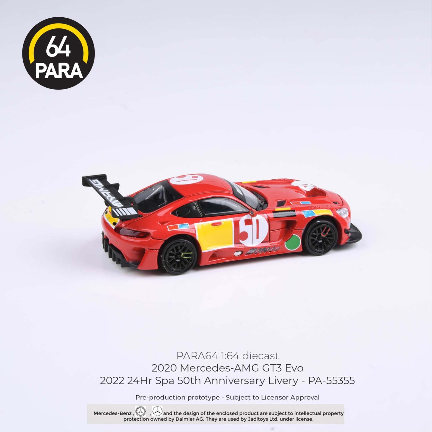 Para64 - 2020 Mercedes-AMG GT3 Evo - 2022 Spa 50th Anniversary - PA-55355 (LHD)