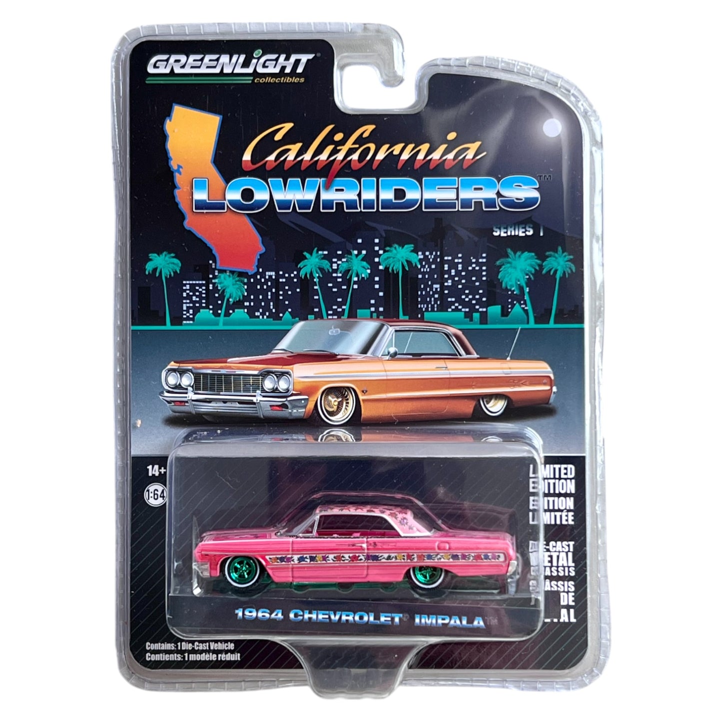 Greenlight - 1964 Chevrolet Impala - California Lowriders 1 - 63010-A - Green Machine