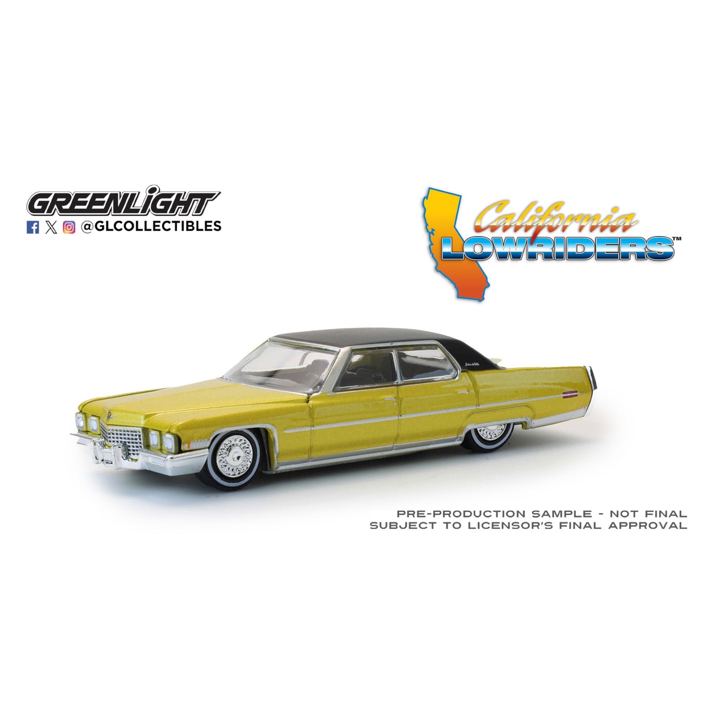 Greenlight - 1971 Cadillac Sedan Deville gold metallic - California Lowriders 7 - 63080-C