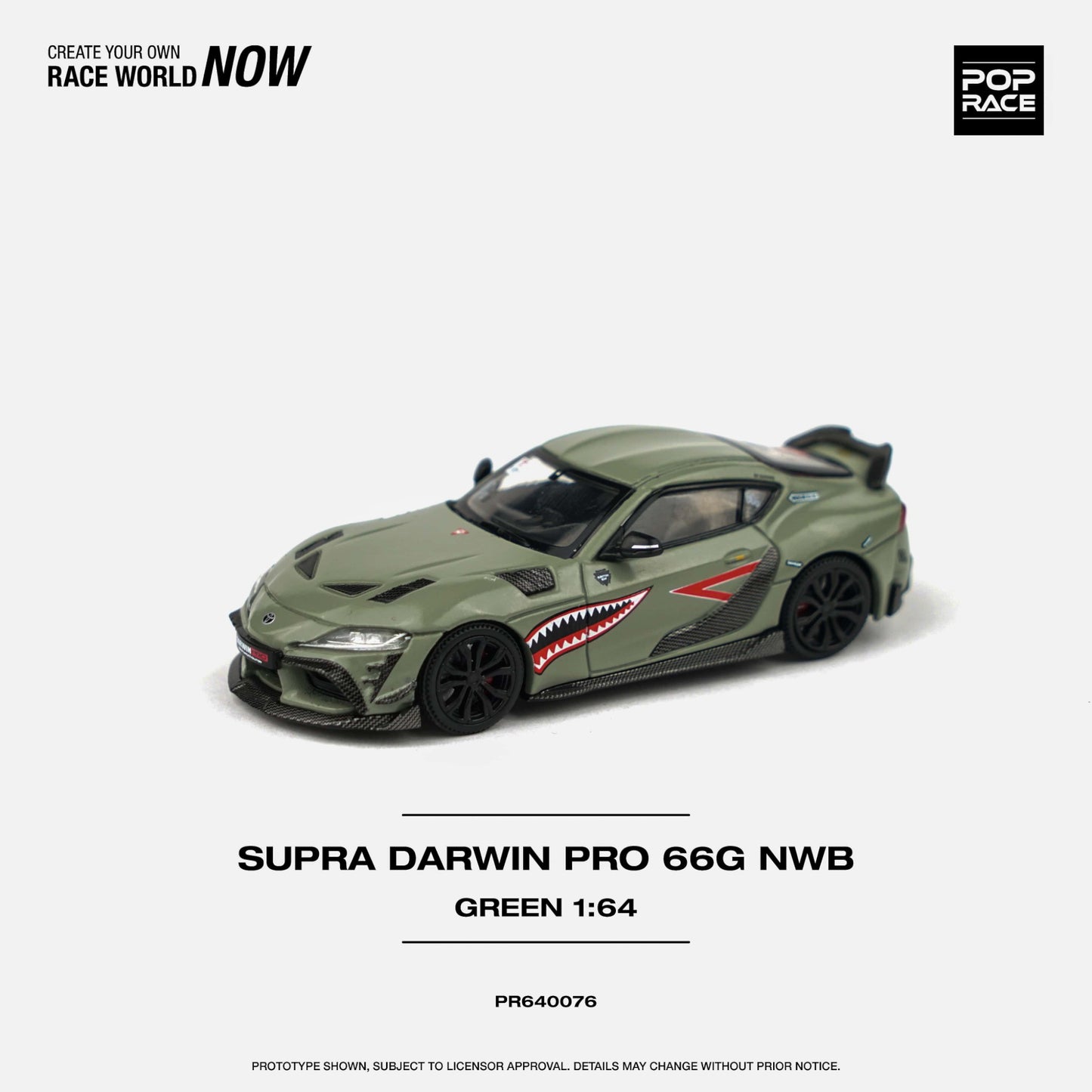 Pop Race - Darwin Pro 66G NWB Supra A90, green - PR640076 - 1:64