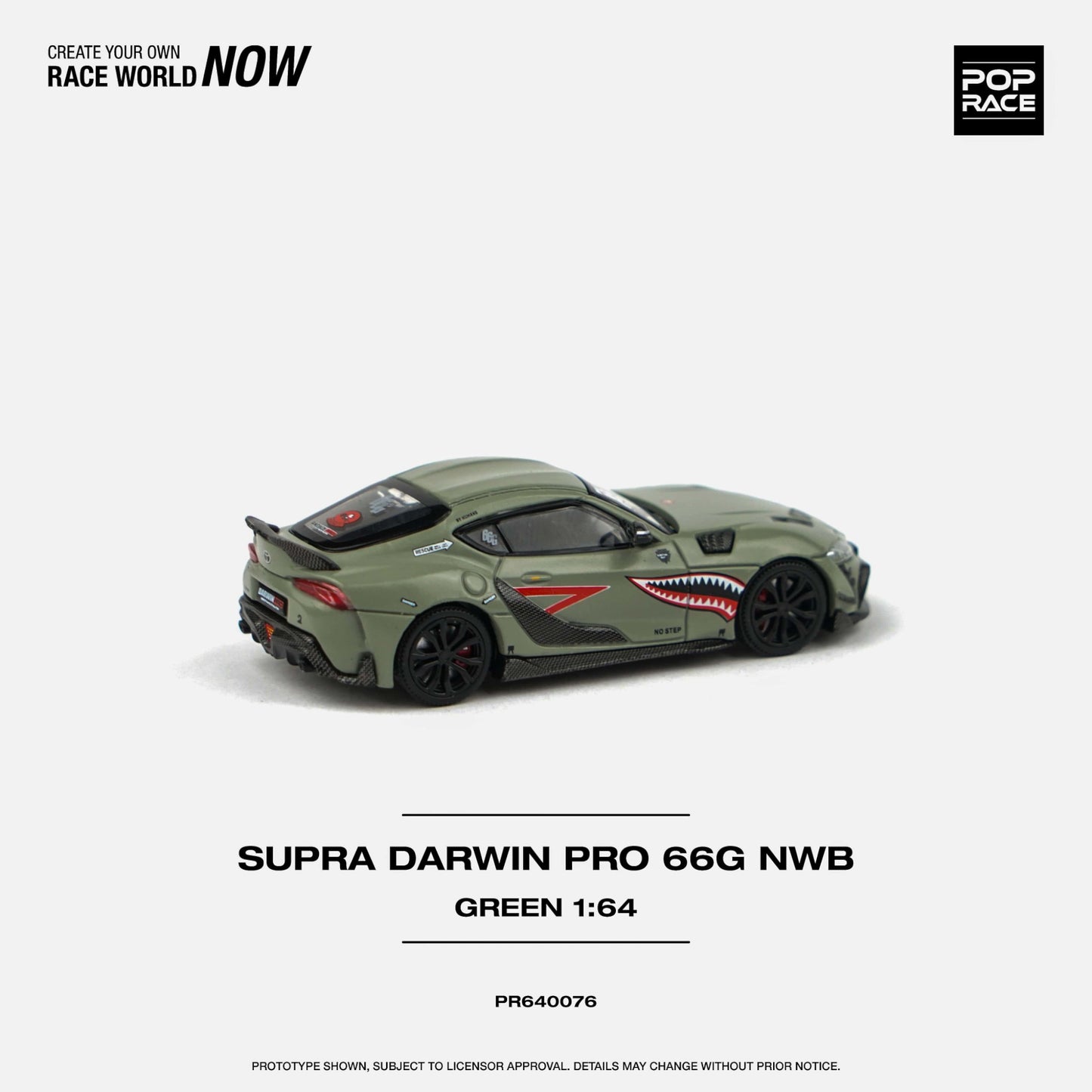 Pop Race - Darwin Pro 66G NWB Supra A90, green - PR640076 - 1:64