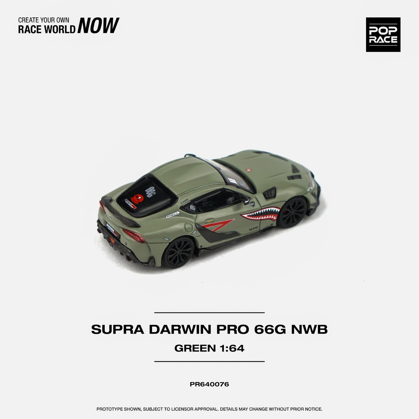 Pop Race - Darwin Pro 66G NWB Supra A90, green - PR640076 - 1:64