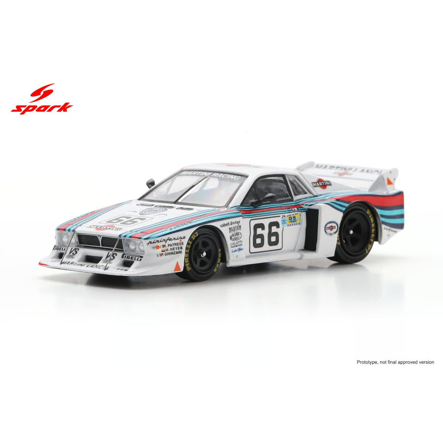 Spark 1:64 - Pre-Order - Lancia Beta Montecarlo Turbo No.66 Le Mans 24H 1981 R. Patrese - H. Heyer - P. Ghinzani - 64S153