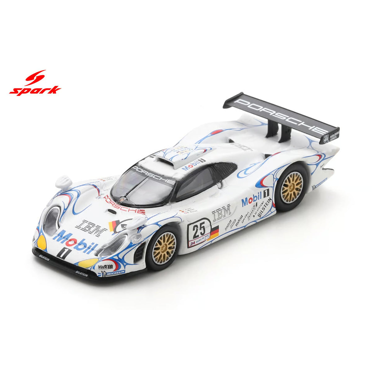 Spark 1:64 - Pre-Order - 64S236 : Porsche 911 GT1 No.25 2nd Le Mans 24H 1998 B. Wollek - J. Muller - U. Alzen