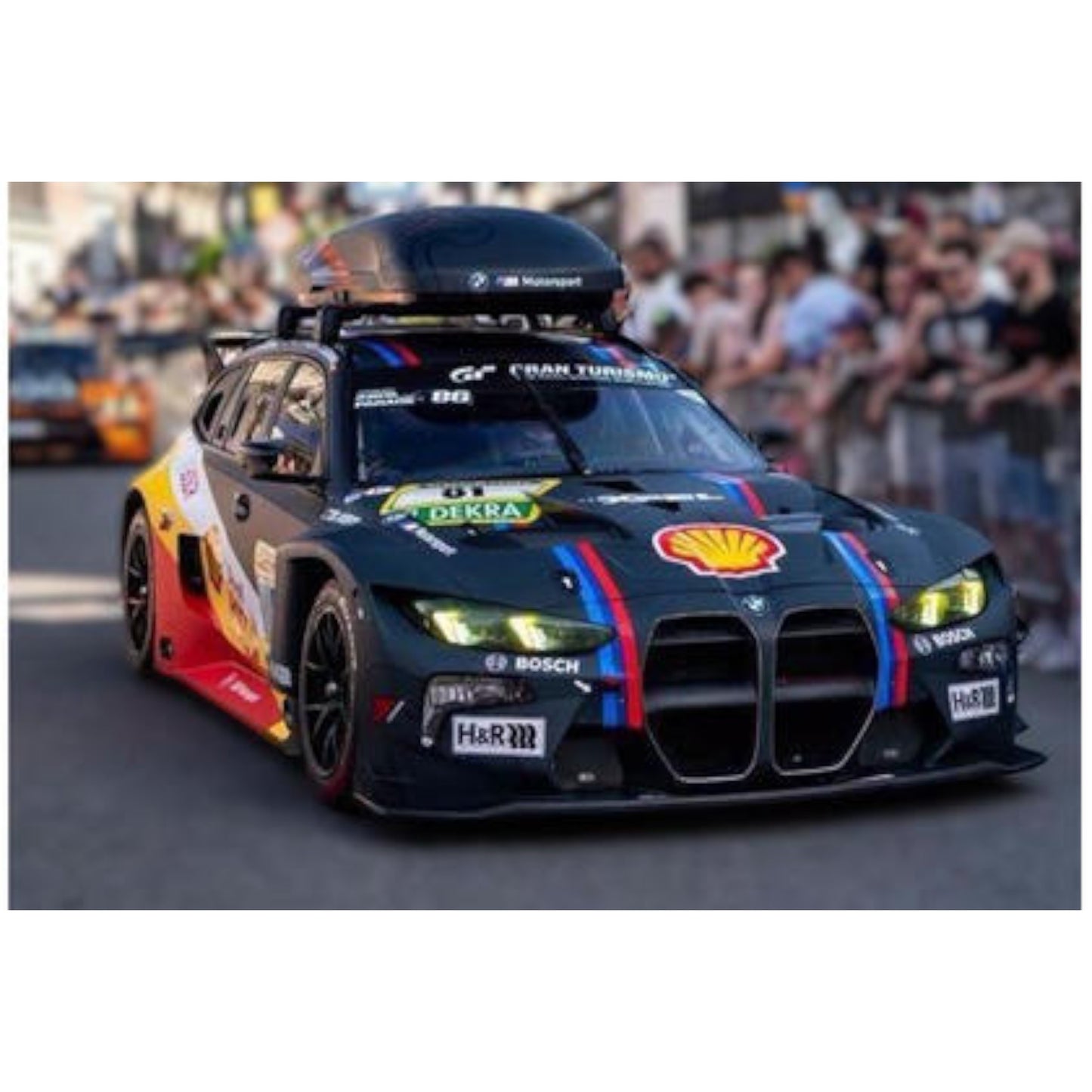 Spark 1:64 - Pre-Order - 64S255: No.81 BMW M Motorsport + Roof box - BMW M3 Touring 24H