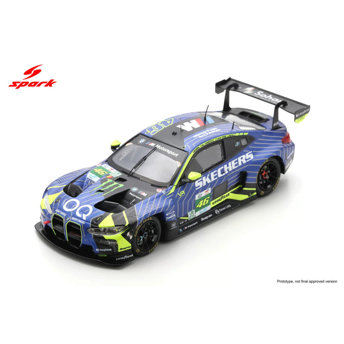 Spark 1:64 - Pre-Order - 64S268: Team WRT - BMW M4 LMGT3 No.46 24H 2025 A. Al Harthy - V. Rossi - K. Van Der Linde