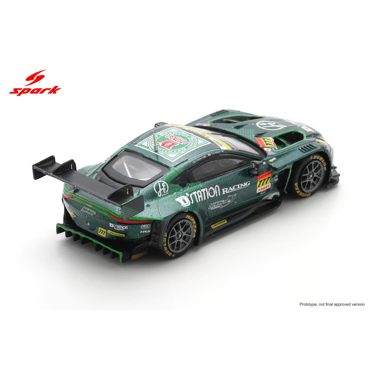 Spark 1:64 - Pre-Order - D'station Vantage GT3 D'station Racing No.777 GT300 SUPER GT 2025 T. Fujii - C. Fagg - 64SGT25777