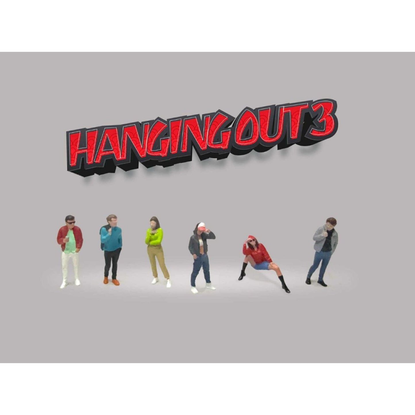 American Diorama - Pre-Order - Hanging Out 3 Figure Set - AD-2430