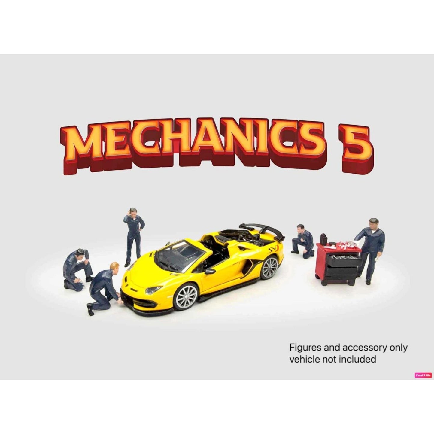 American Diorama - Pre-Order - Mechanics 5, Figuren Set - AD-2435