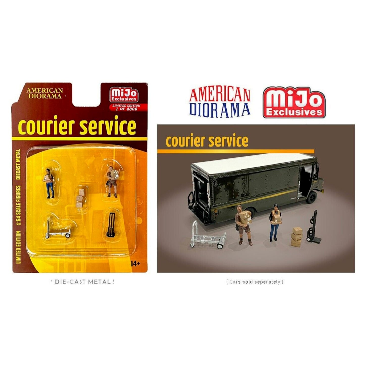 American Diorama - Courier Service Figure set - AD-76495-MJ - Mijo-Exclusive