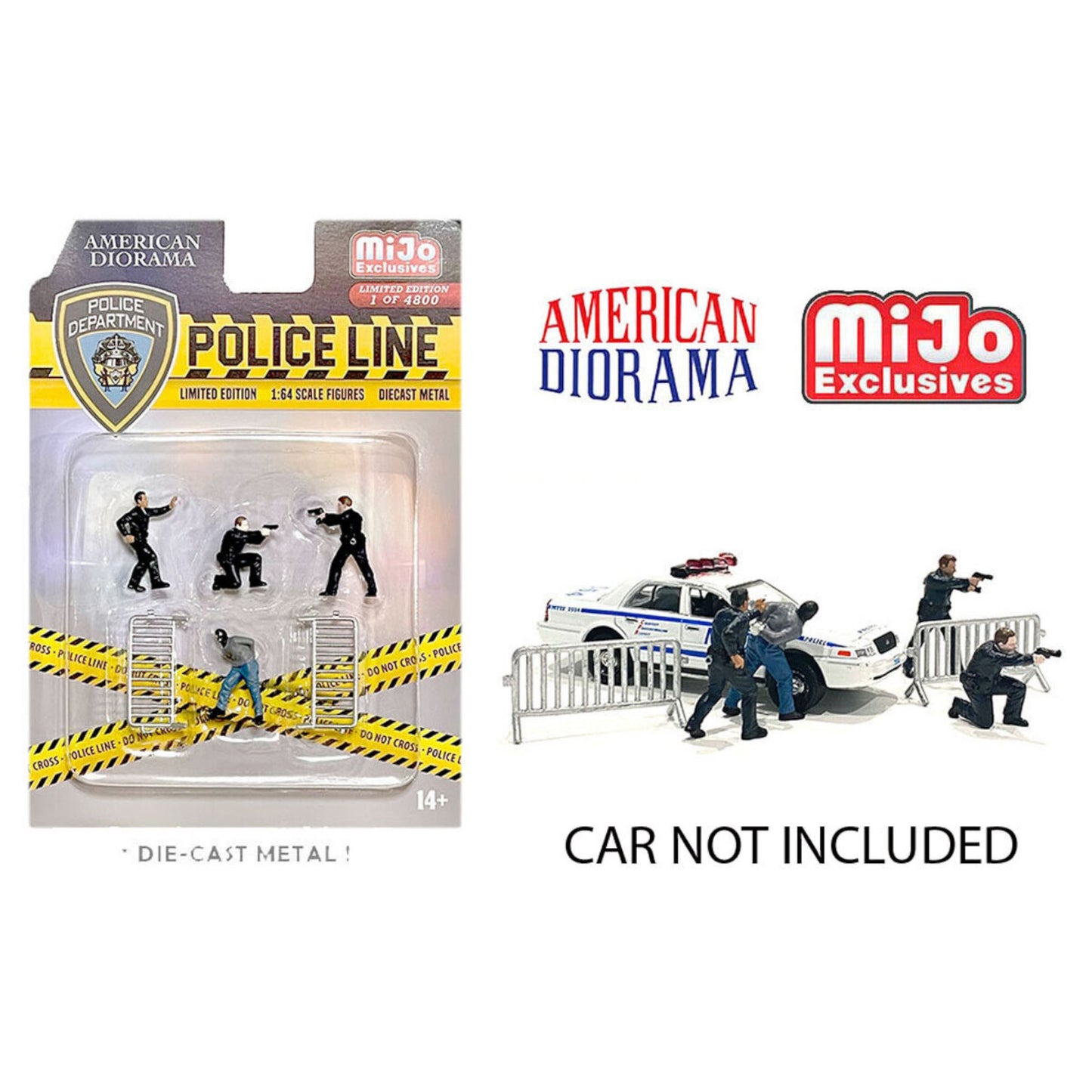 American Diorama - Police Line Figure Set - AD-76493 - Mijo-Exclusive - 1:64