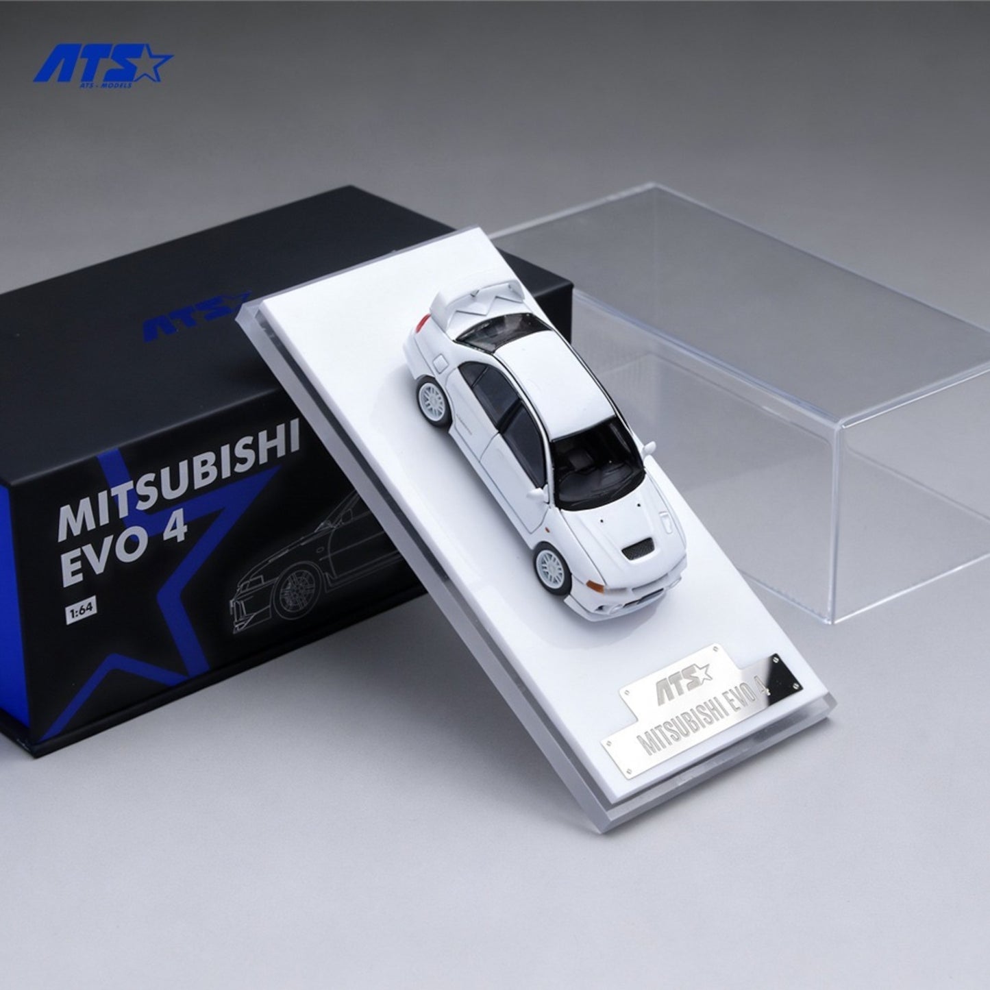 ATS Models - Pre-Order - Mitsubishi EVO IV - White - ATS881001