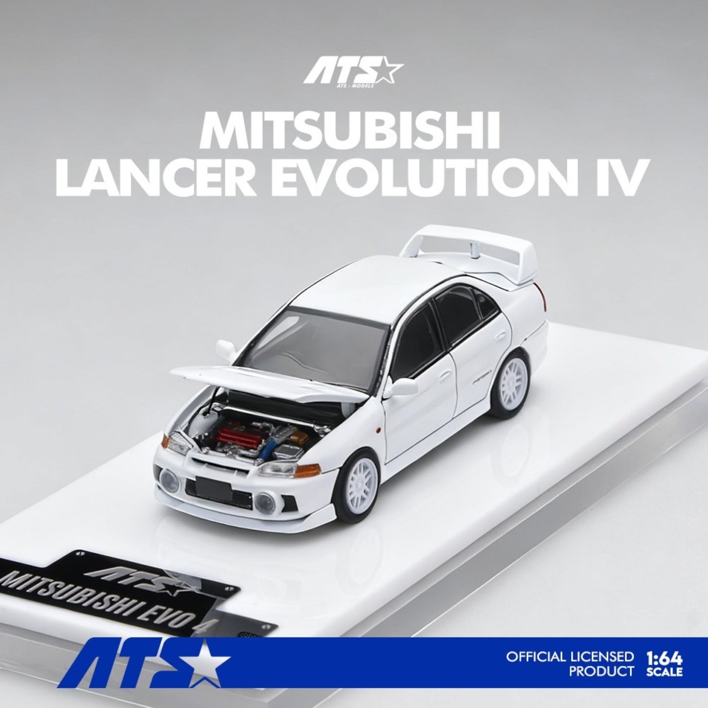 ATS Models - Pre-Order - Mitsubishi EVO IV - White - ATS881001