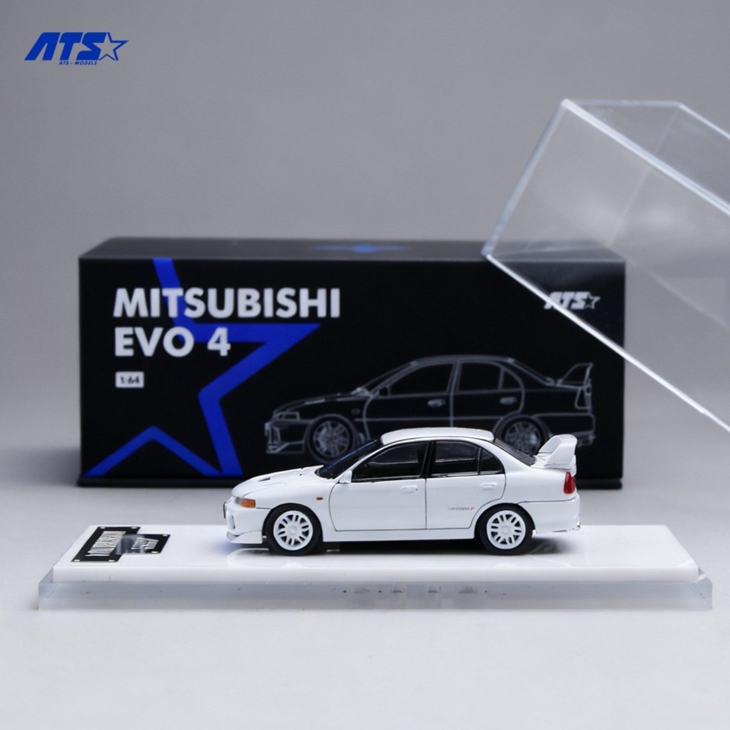 ATS Models - Pre-Order - Mitsubishi EVO IV - White - ATS881001