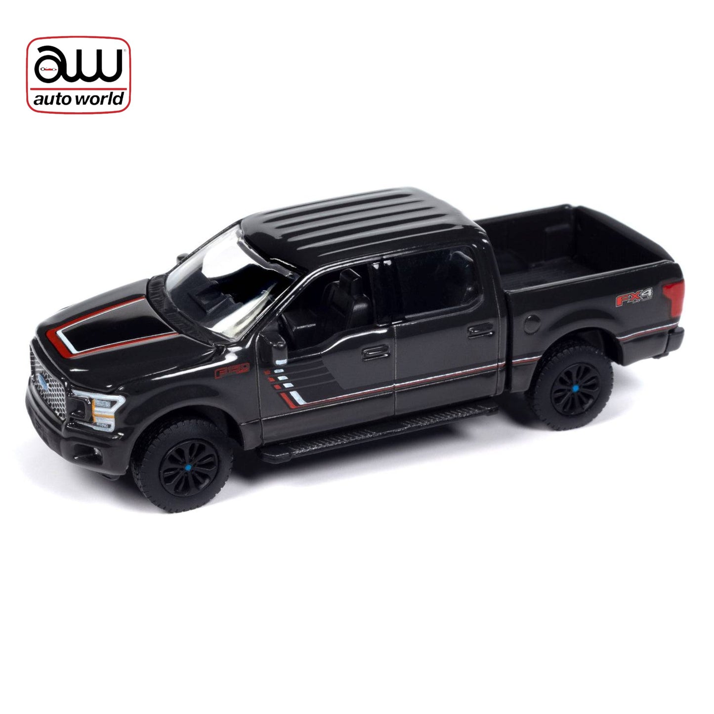 Autoworld - 2020 Ford F-150 Truck *New Front Core & Wheels*, grey - Muscle Trucks - AWSP150A
