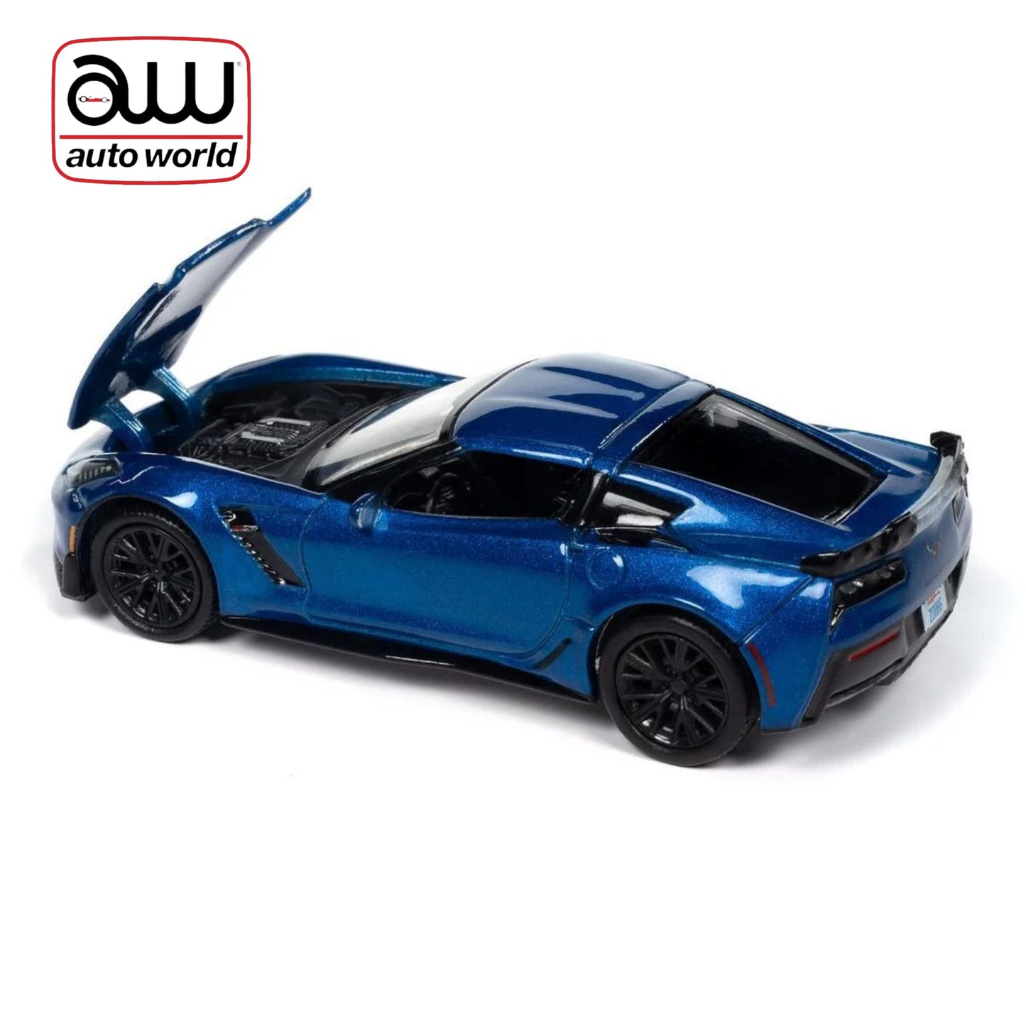 Autoworld - 2019 Chevrolet Corvette Z06, Elkhart Lake Metallic - 1:64 - AWSP165B