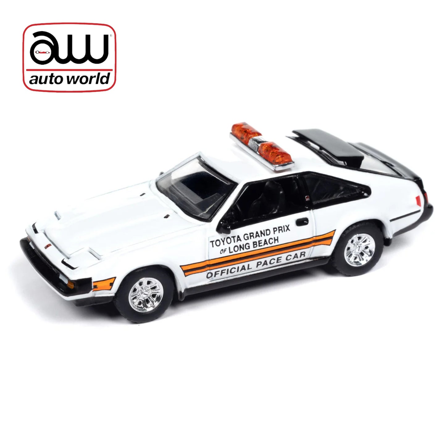 Autoworld - 1983 Toyota Celica Supra, white Long Beach Official Pace Car - 1:64 - AWSP166B