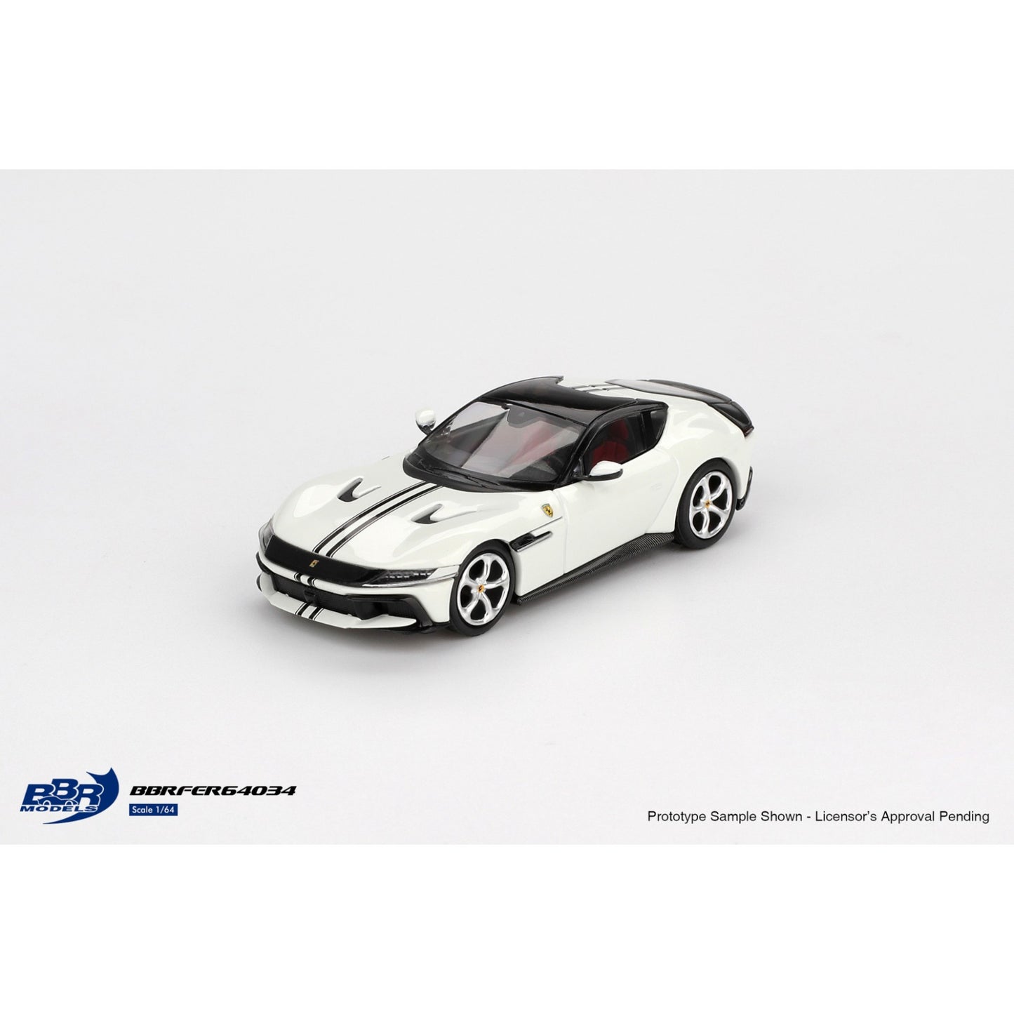 BBR - Pre-Order - Ferrari 12 Cilindri Bianco Avus - BBRFER64034