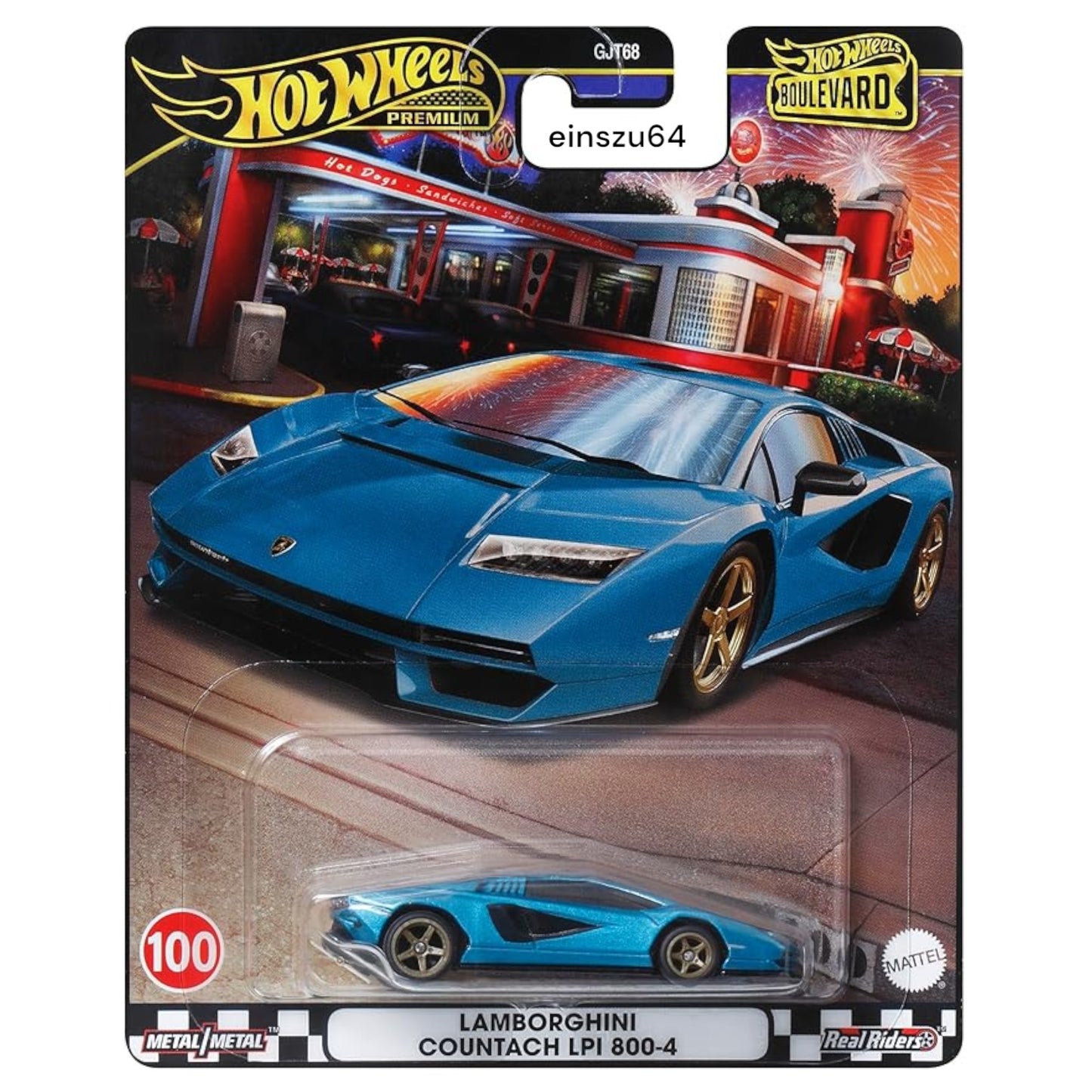 Hot Wheels 2024 - Boulevard - Lamborghini Countach LPI 800-4 - HRT70 - No. 100
