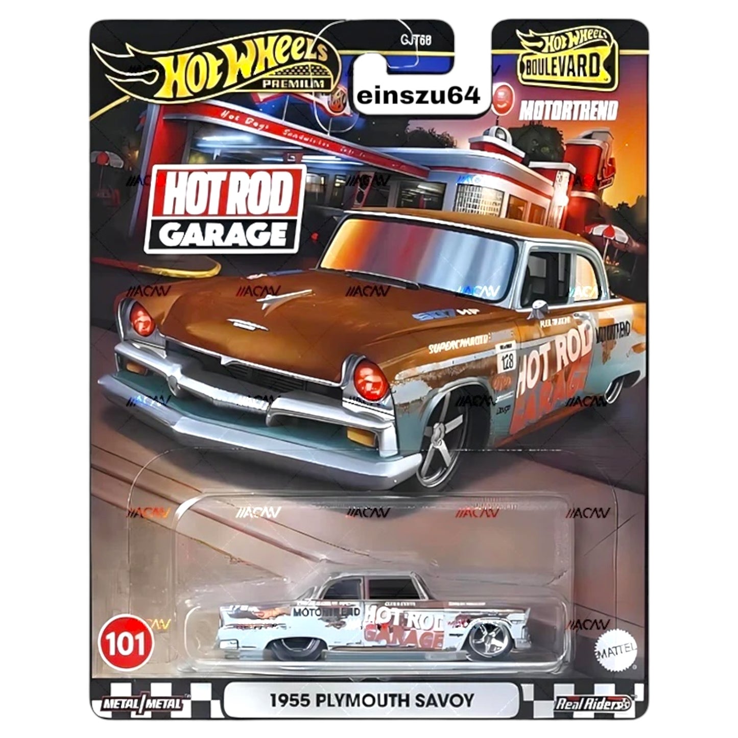 Hot Wheels 2024 - Boulevard - 1955 Plymouth Savoy - No. 101 - HRT58