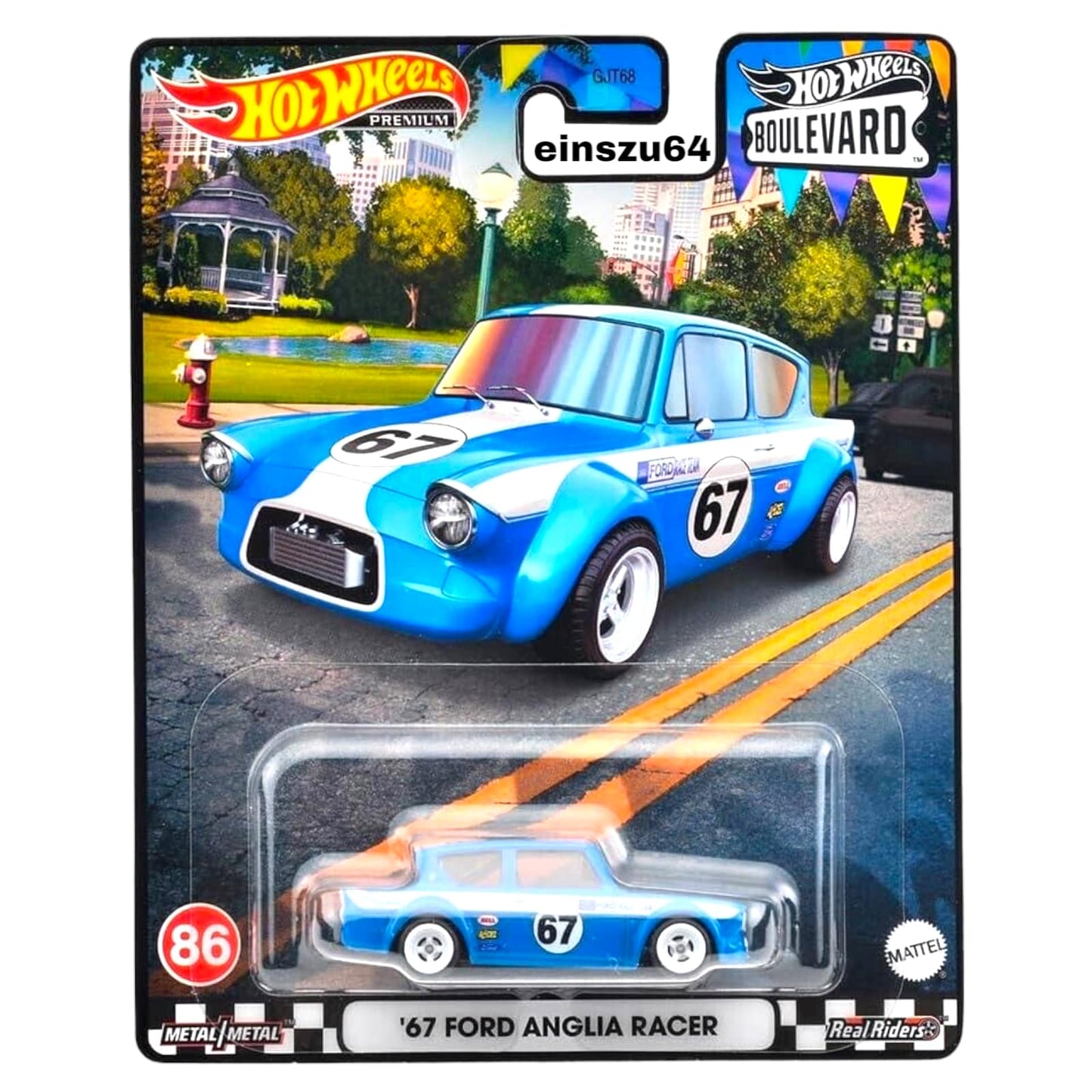 Hot Wheels 2023 - Boulevard - 1962 Ford Anglia Modified - No. 86 - HKF32- 1:64