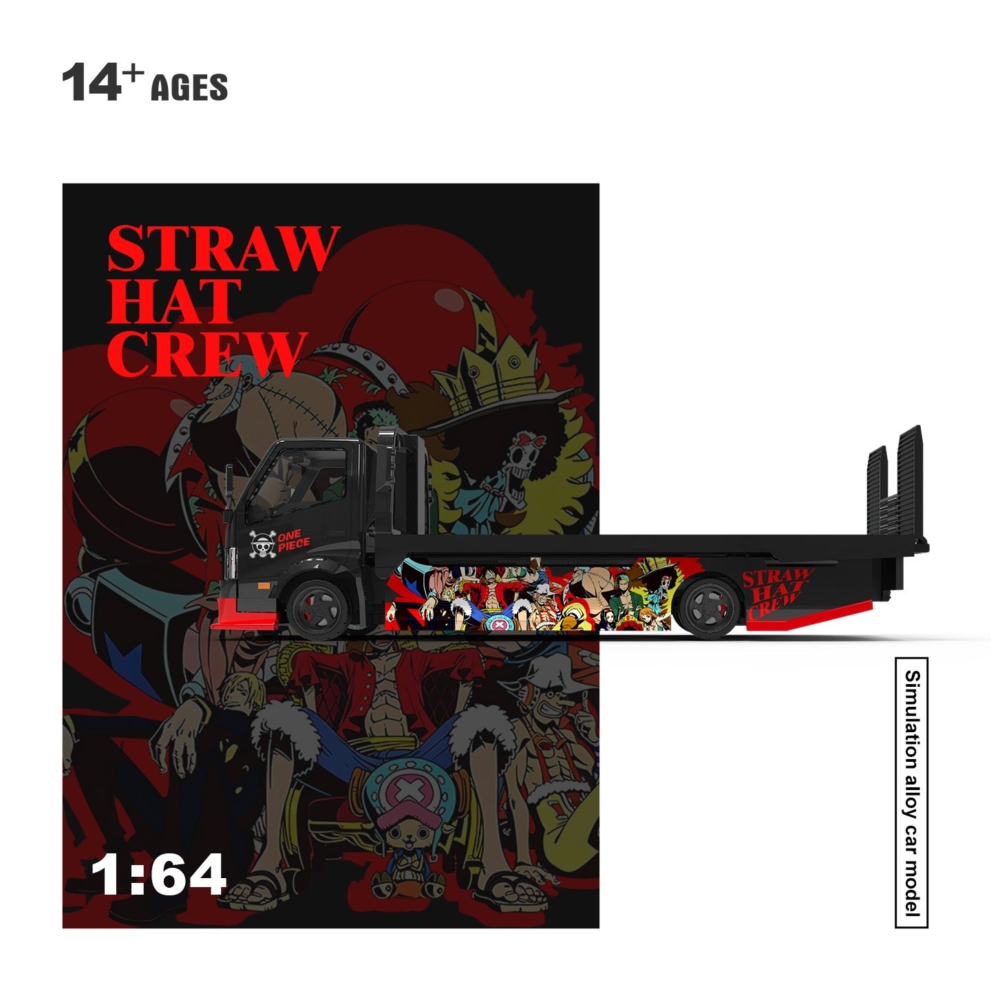 CoolCar - Pre-Order - H300 Flatbed Transport Trailer Straw Hat Crew - CC647258