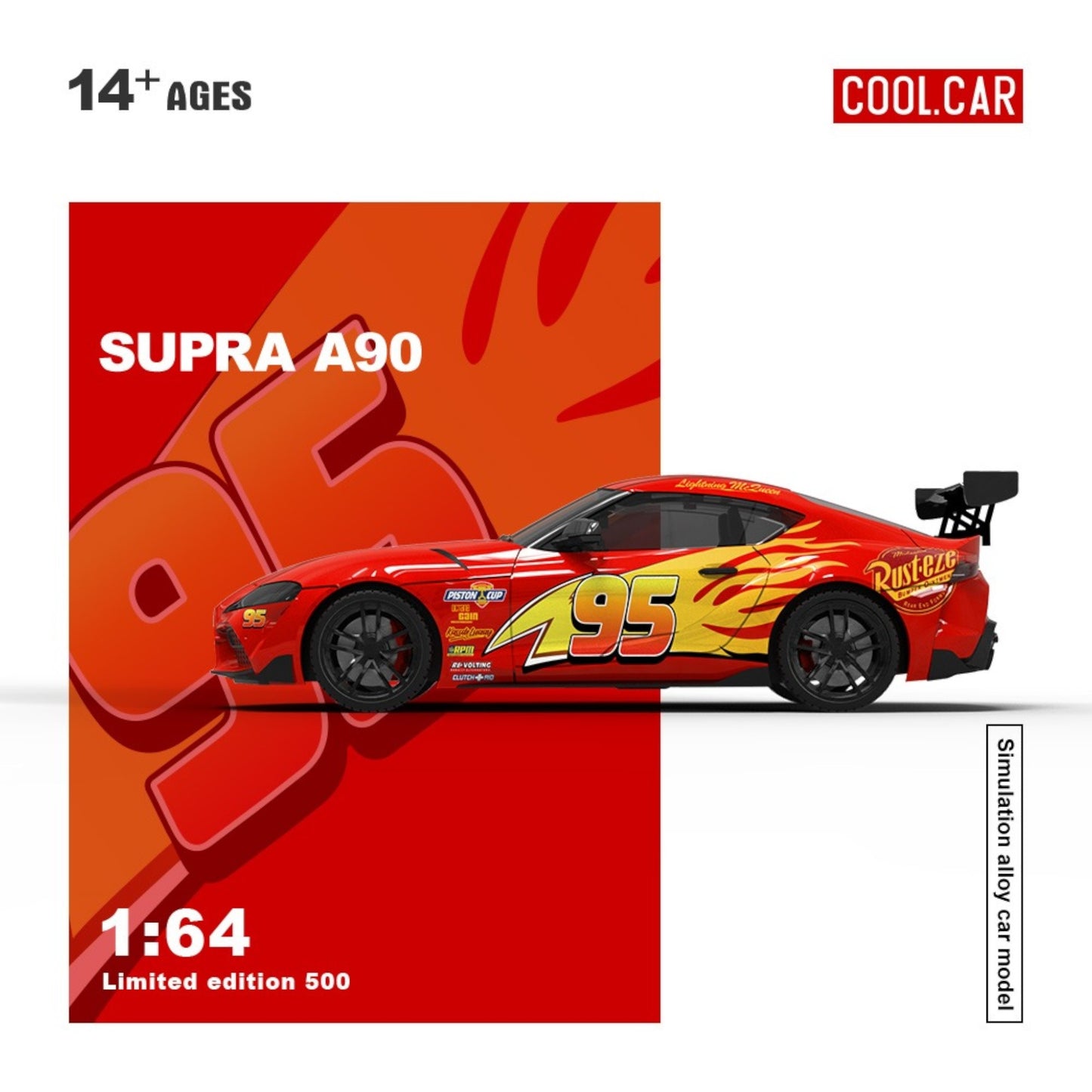 Pre-Order bis 19.09.2025 - CoolCar - Supa A90 Lightning McQueen Paint - CC647416