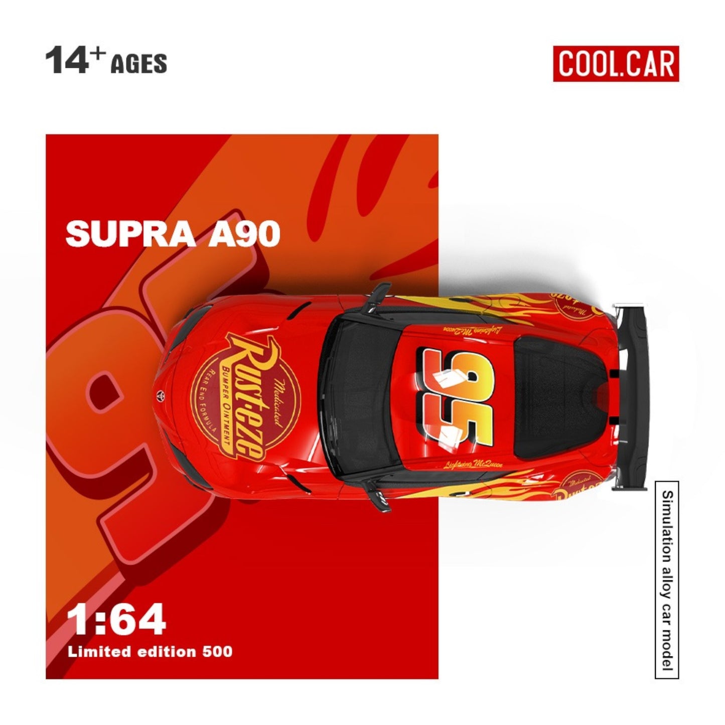 Pre-Order bis 19.09.2025 - CoolCar - Supa A90 Lightning McQueen Paint - CC647416