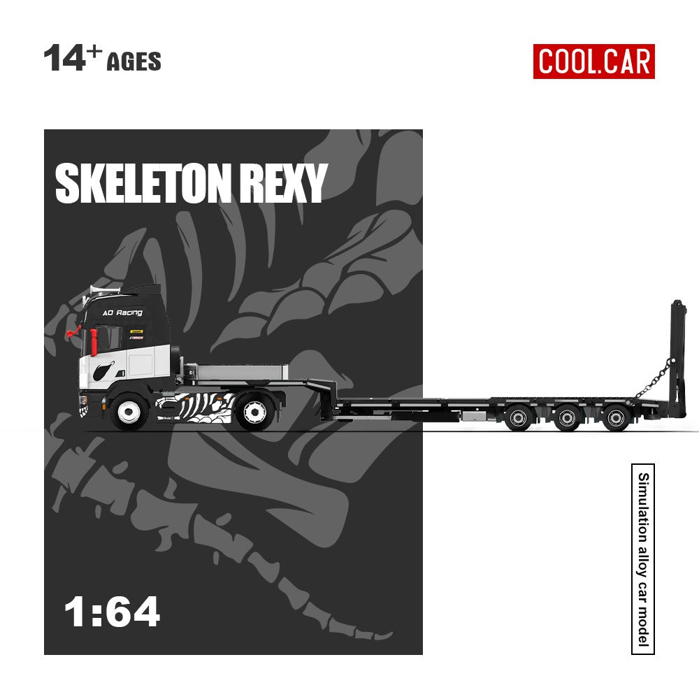 CoolCar - Pre-Order - Scania Flatbed Truck - Skeleton Rexy - CC647505