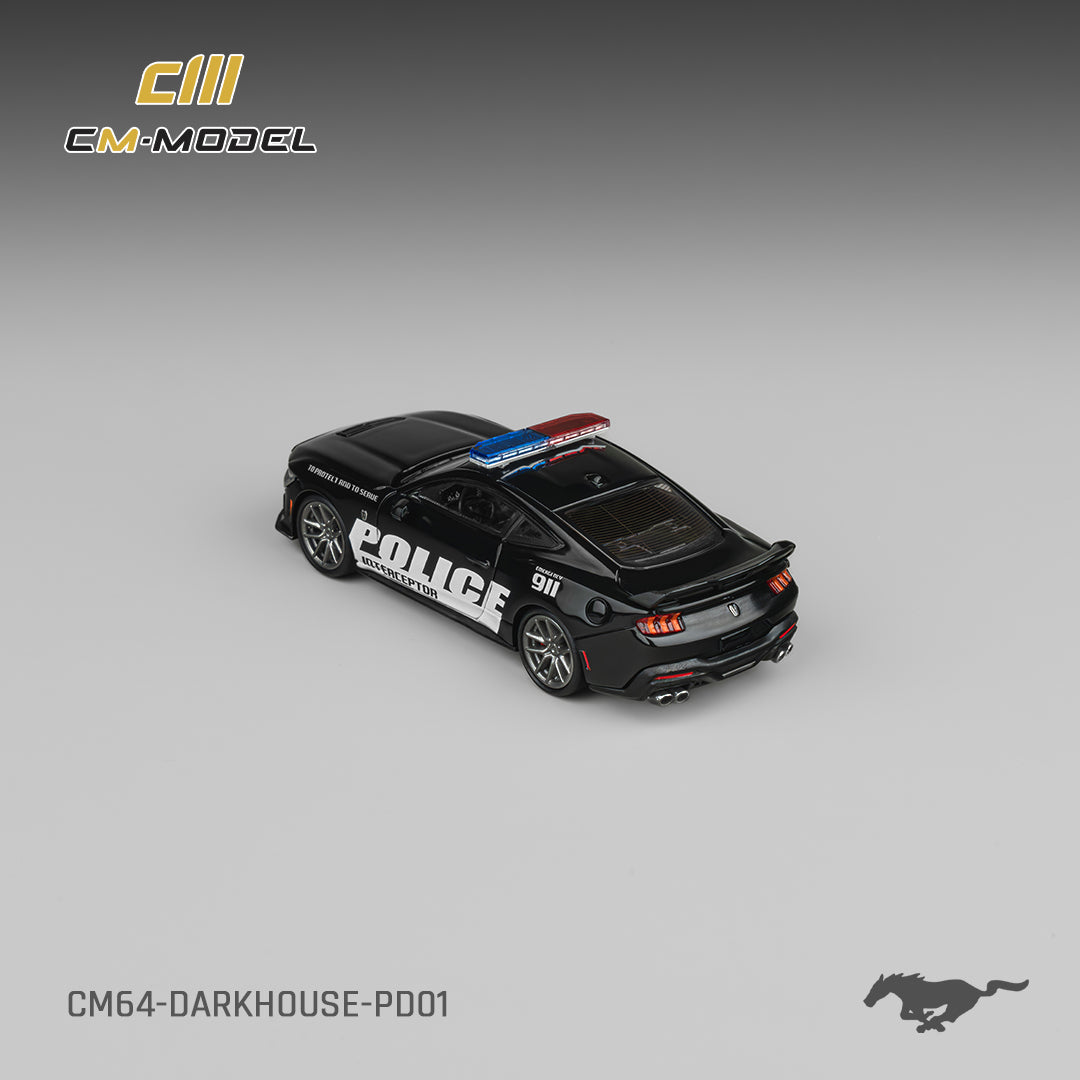 CM Model - Pre-Order - Ford Mustang Dark Horse Police Cruiser - CM64-DarkHorse-PD01