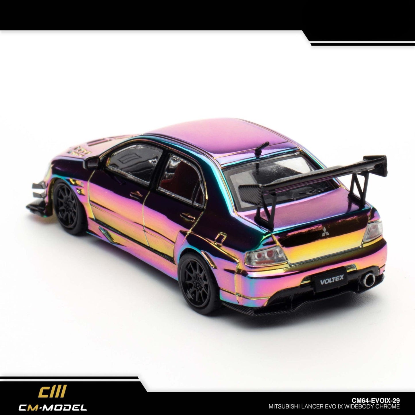 CM Model - Mitsubishi Lancer Evolution IX Widebody - Chrome Purple - CM64-EVOIX-29