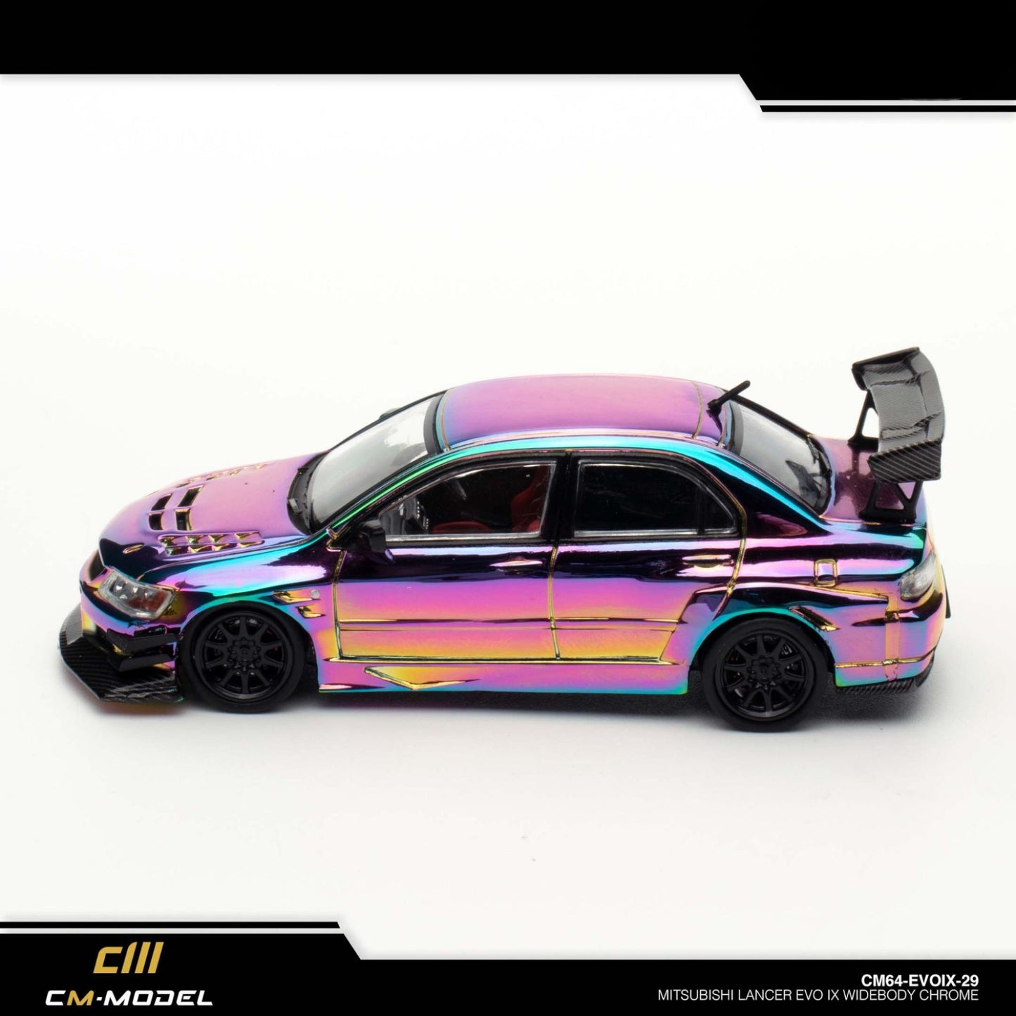 CM Model - Mitsubishi Lancer Evolution IX Widebody - Chrome Purple - CM64-EVOIX-29