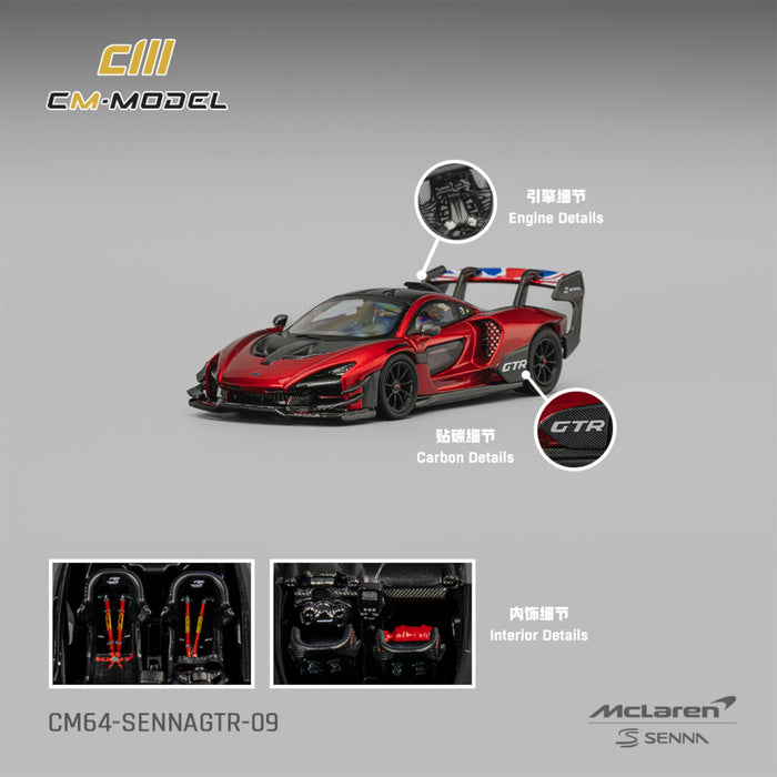 CM Model - Pre-Order - Mclaren Senna GTR Metallic Red - CM64-SennaGTR-09